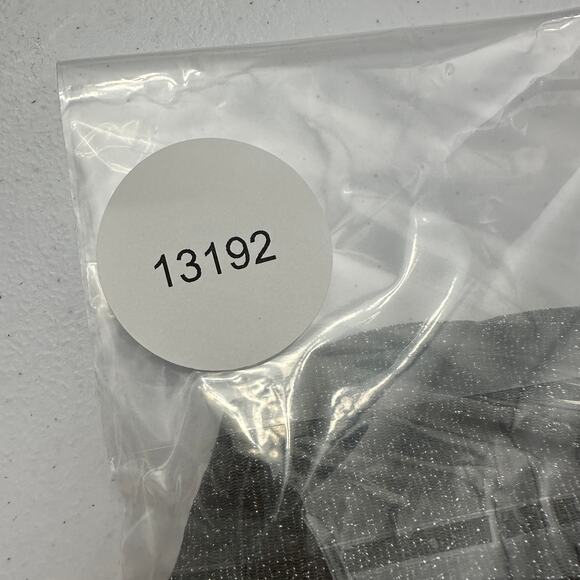 Dazy Womens Mesh Cropped Top Size M Gray Sparkle Twist Front Sheer Festival - Picture 7 of 7